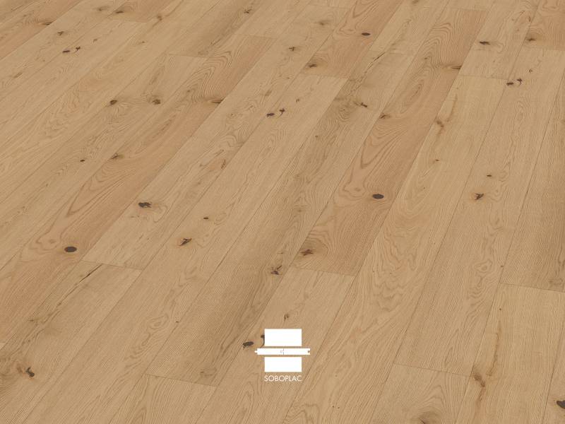 À Marseille, optez pour le charme authentique du parquet Expert Perle 140, un chêne huilé contrecollé (Réf EPL215) qui apportera chaleur et luminosité à votre habitation.